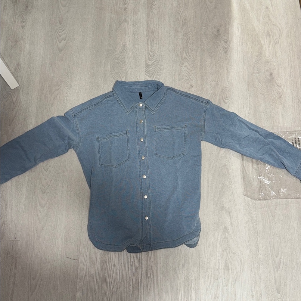 Blue Button-Up Shirt